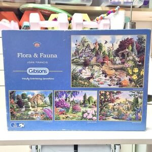 Gibson Flora & Fauna 4× 500 pcs Puzzle